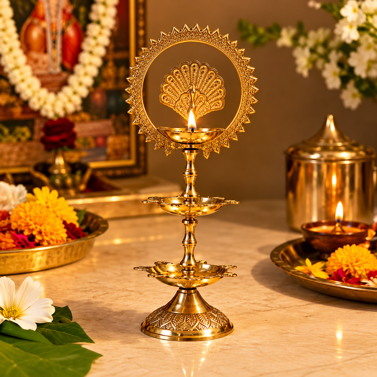 Mayur Chakra Kutthu Vilakku