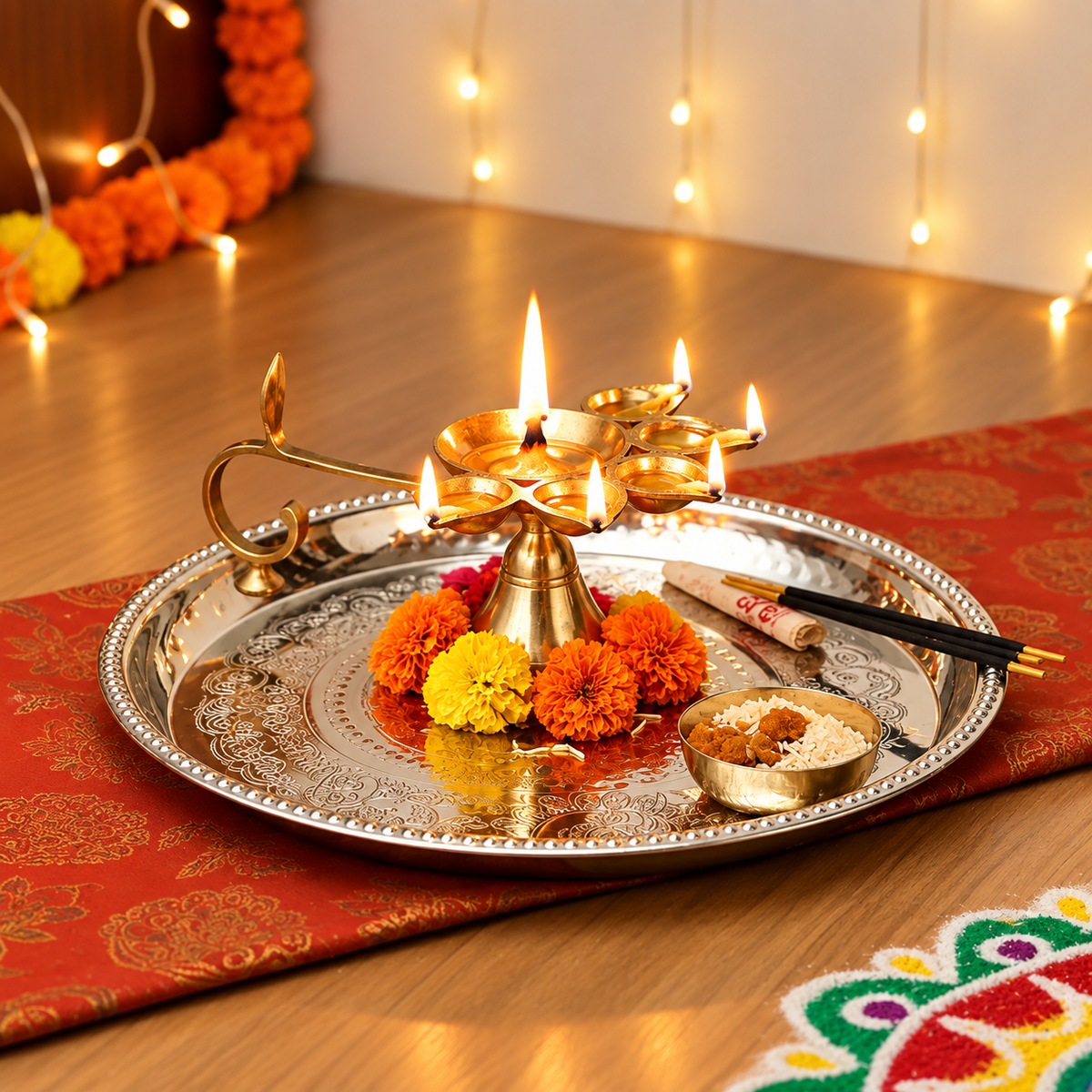 Brass Panch Diya