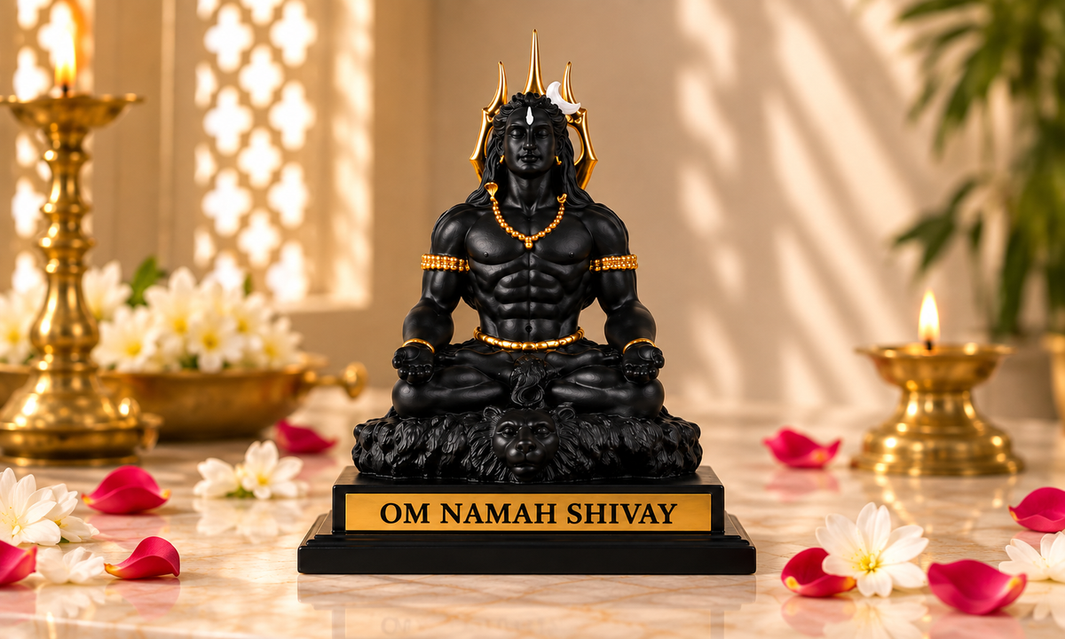 Meditating Adiyogi Idol