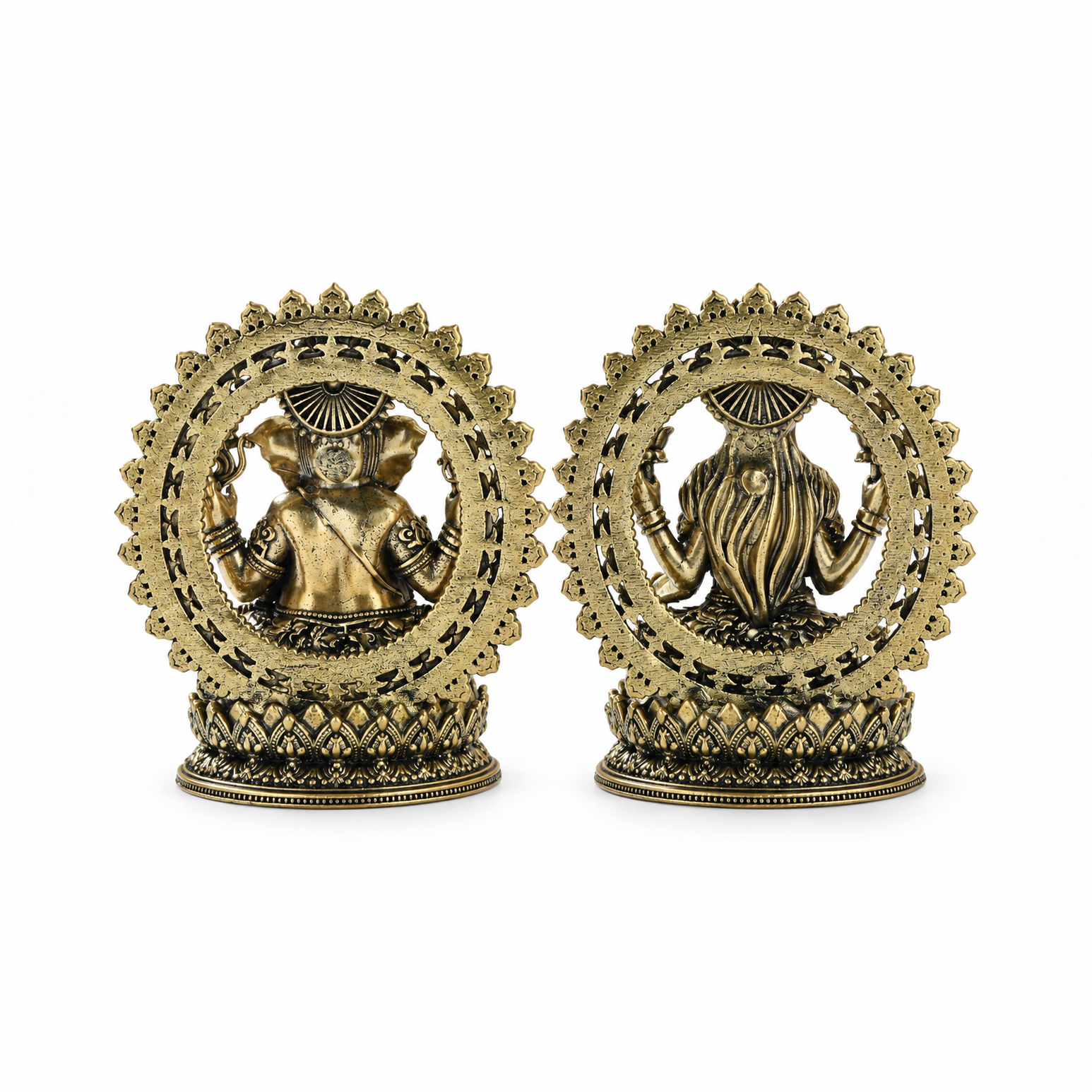 Mahalaxmi Ganesha Brass Idol