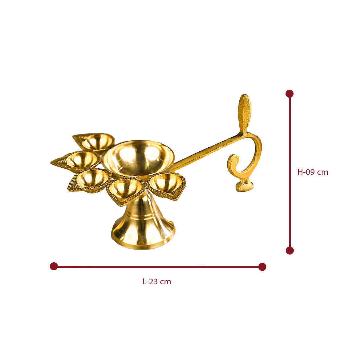 Brass Panch Aarti (Jyot)