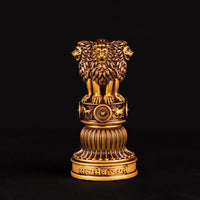 Ashok Stambh Statue Car Dashboard