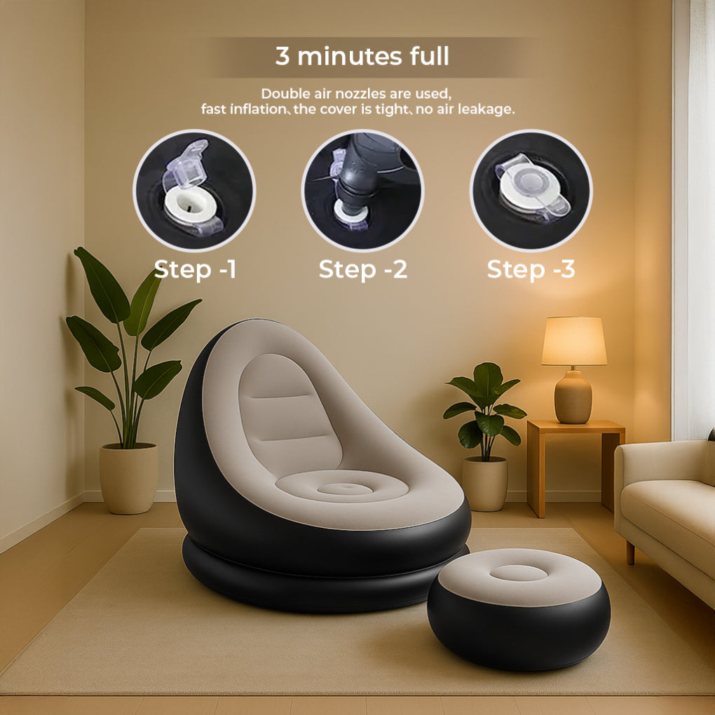 Portable Indoor/Outdoor Air Sofa, couch & Pump