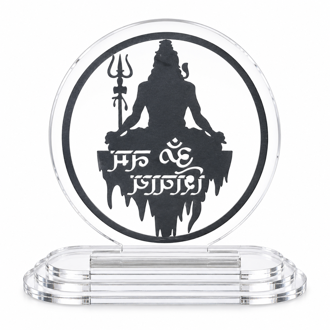 Dhyan Mudra Mahadev Car Dashboard