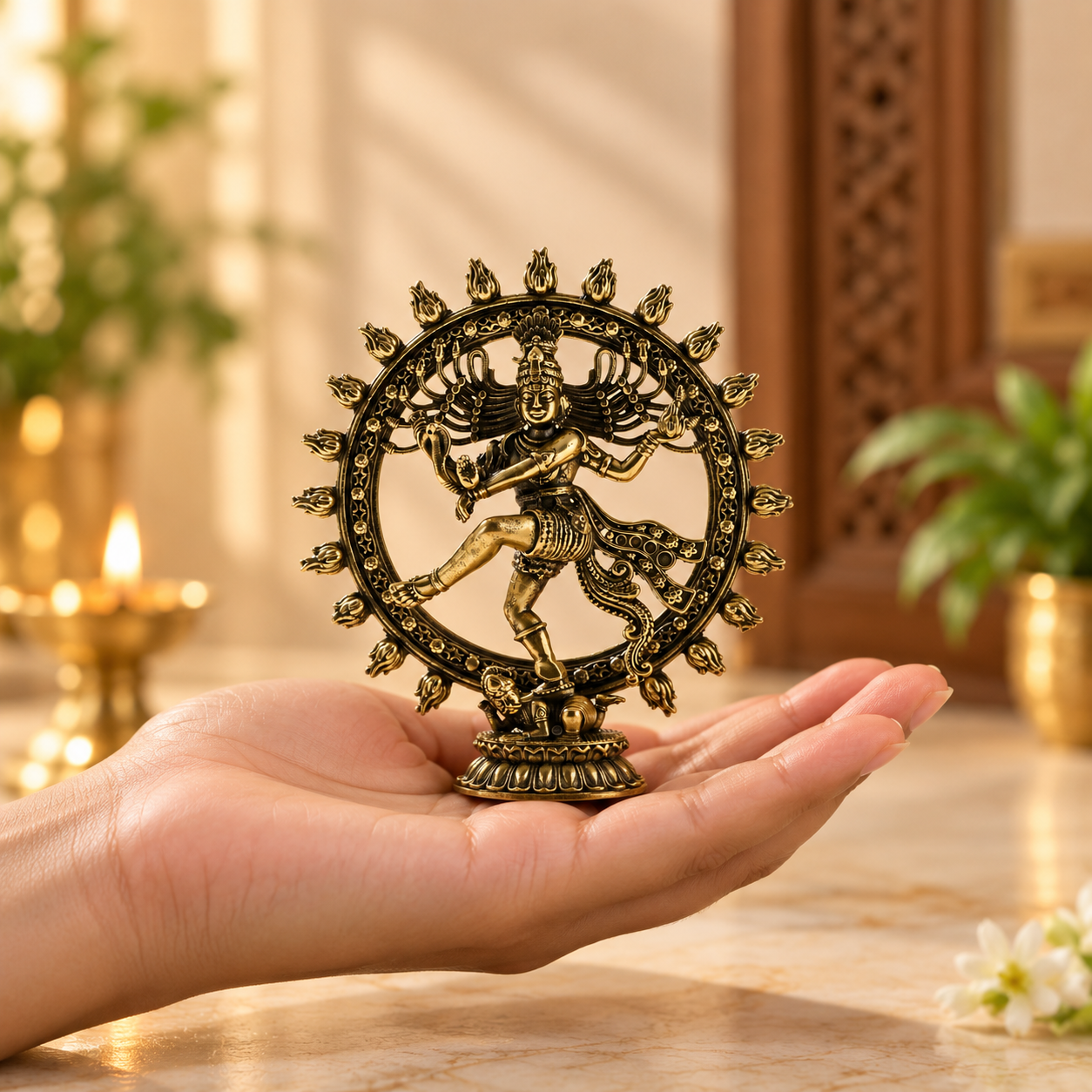 Brass Nataraja Idol