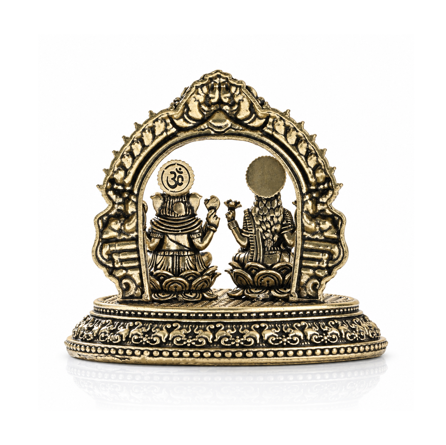 Brass Laxmi Ganesh Idol