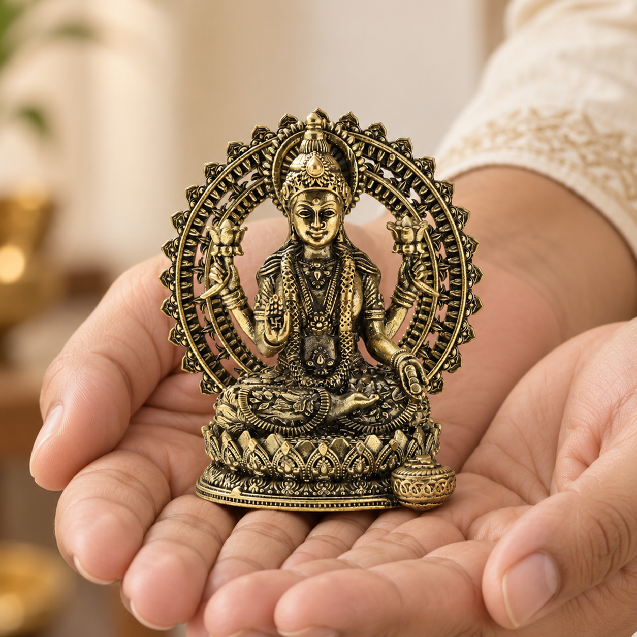 Mahalaxmi Brass Idol