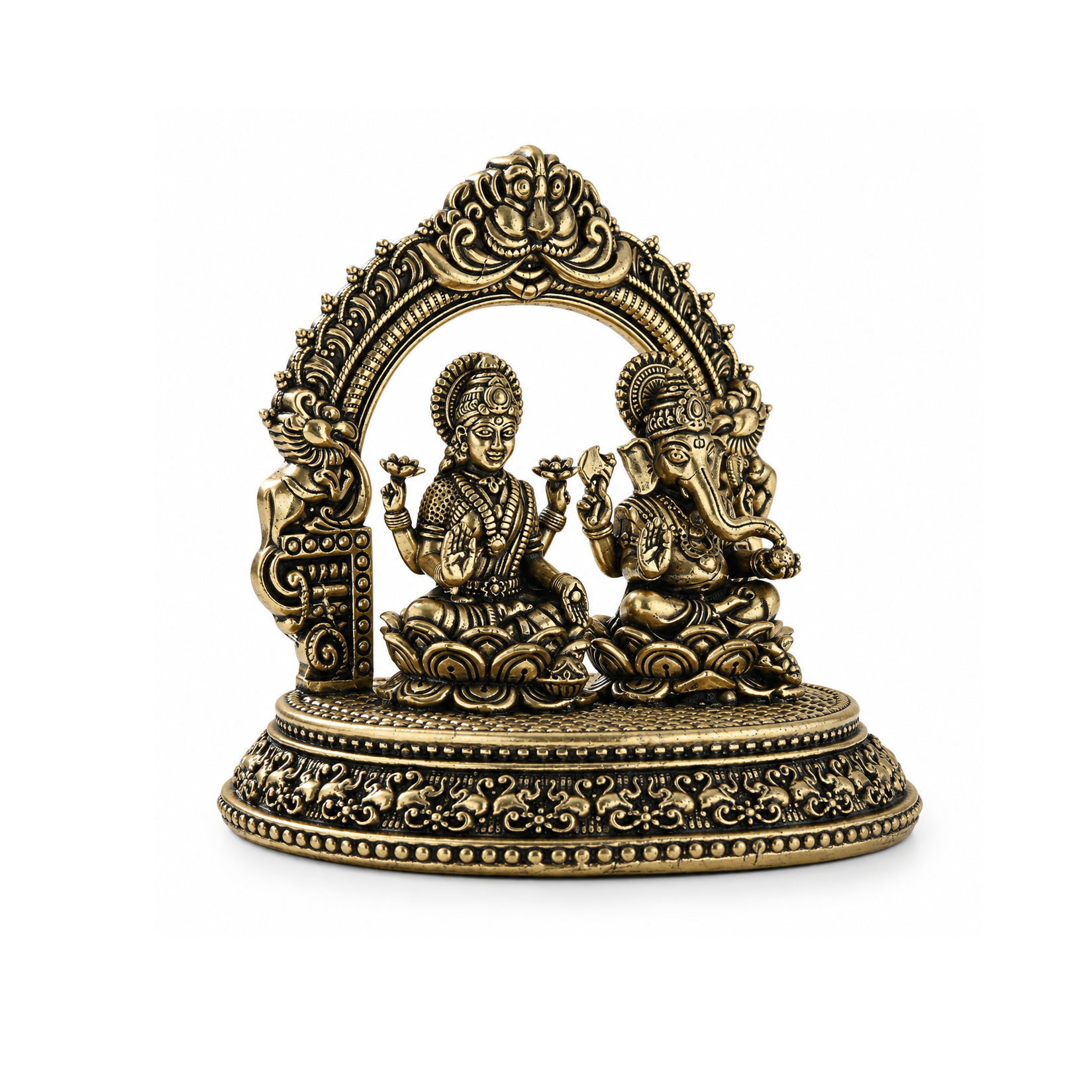 Brass Laxmi Ganesh Idol
