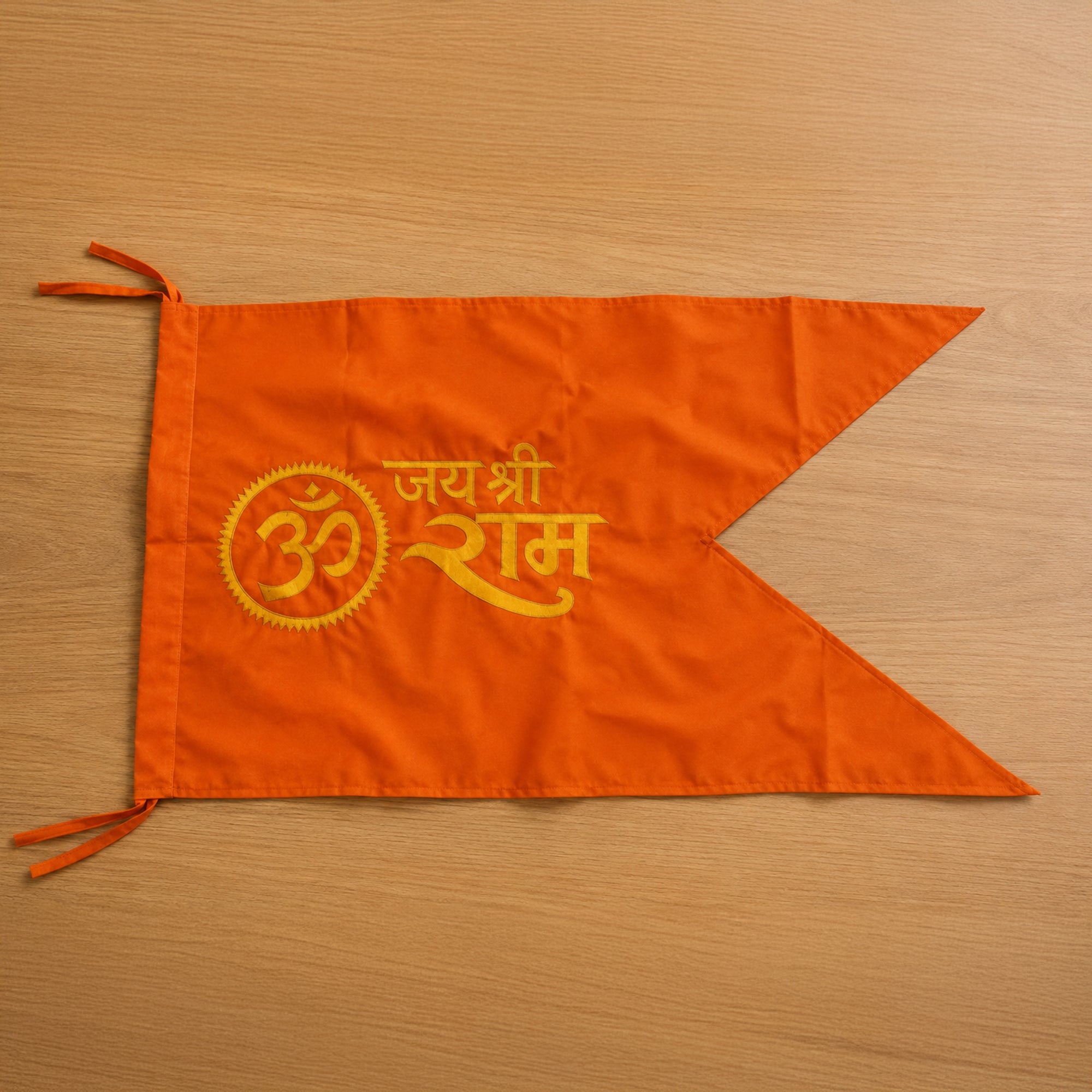 Jai Shri Ram Sacred Saffron Flag Artarium