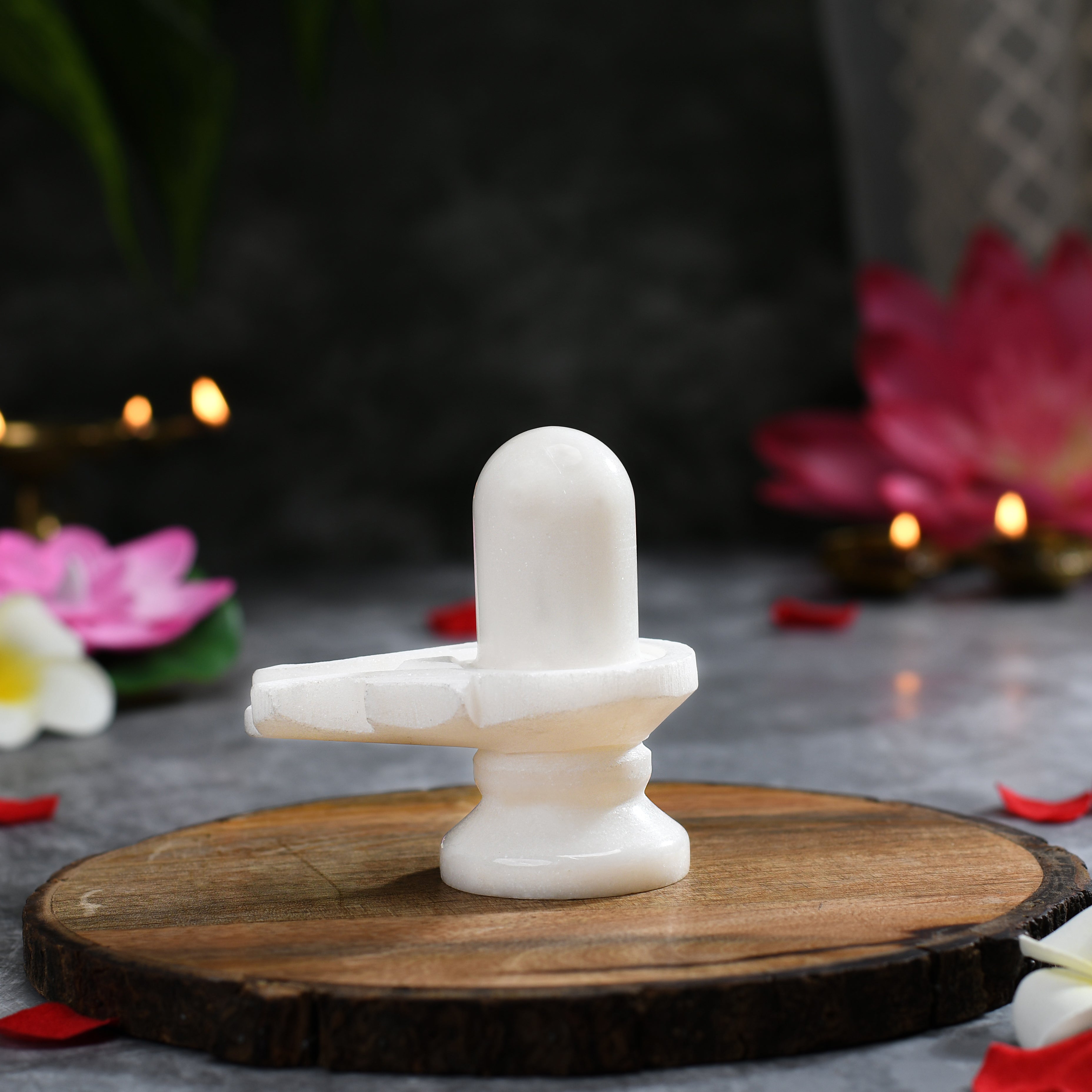 Marble Shivling idol