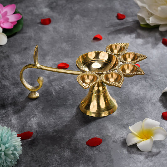 Brass Panch Aarti (Jyot)