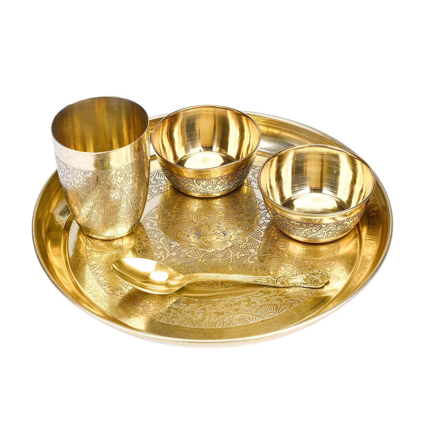 Brass Thali Set