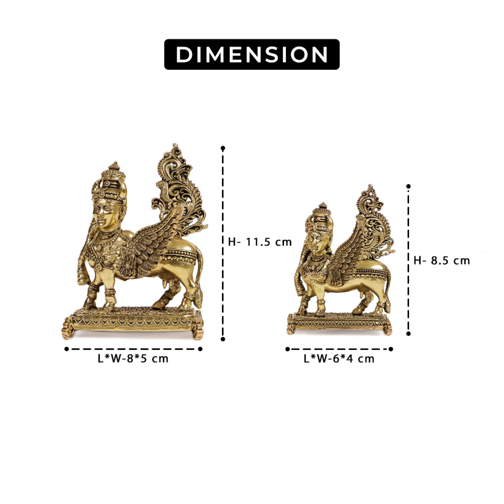 Brass Kamdhenu Idol