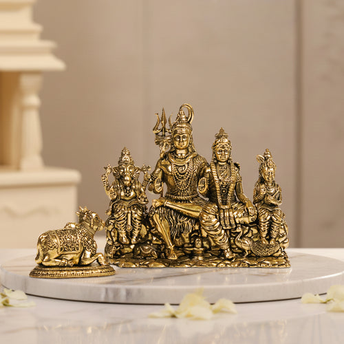 Shiv Parivar Brass Idol