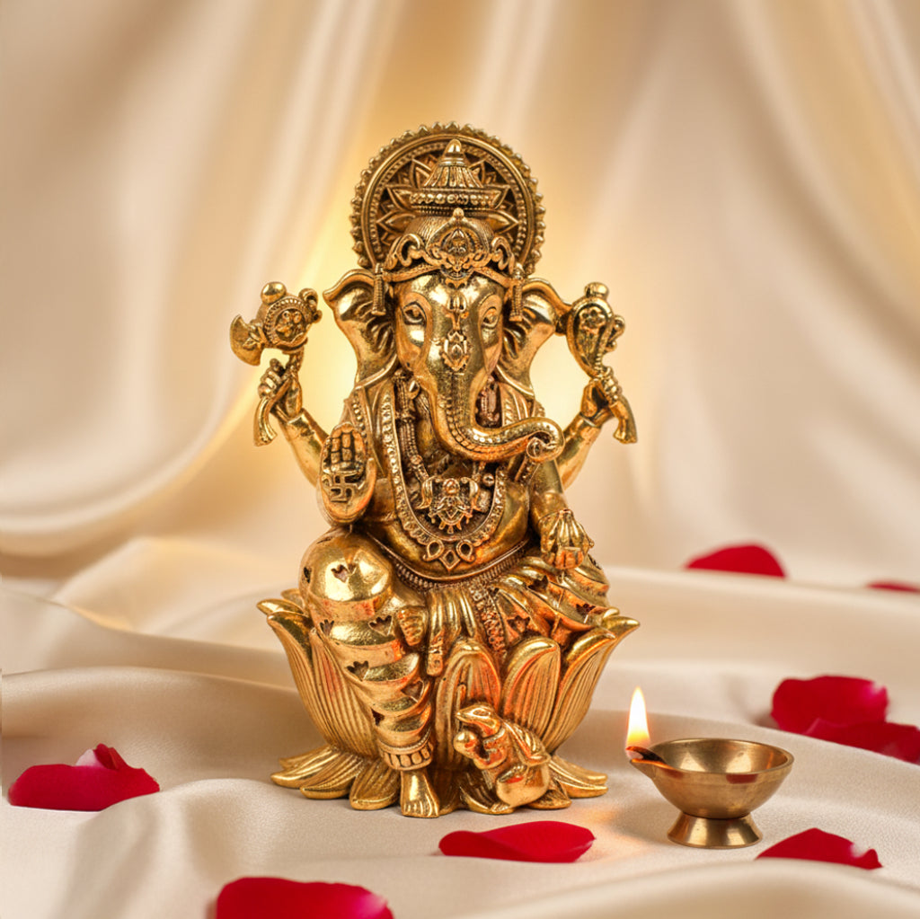 Brass Ganesha Murti
