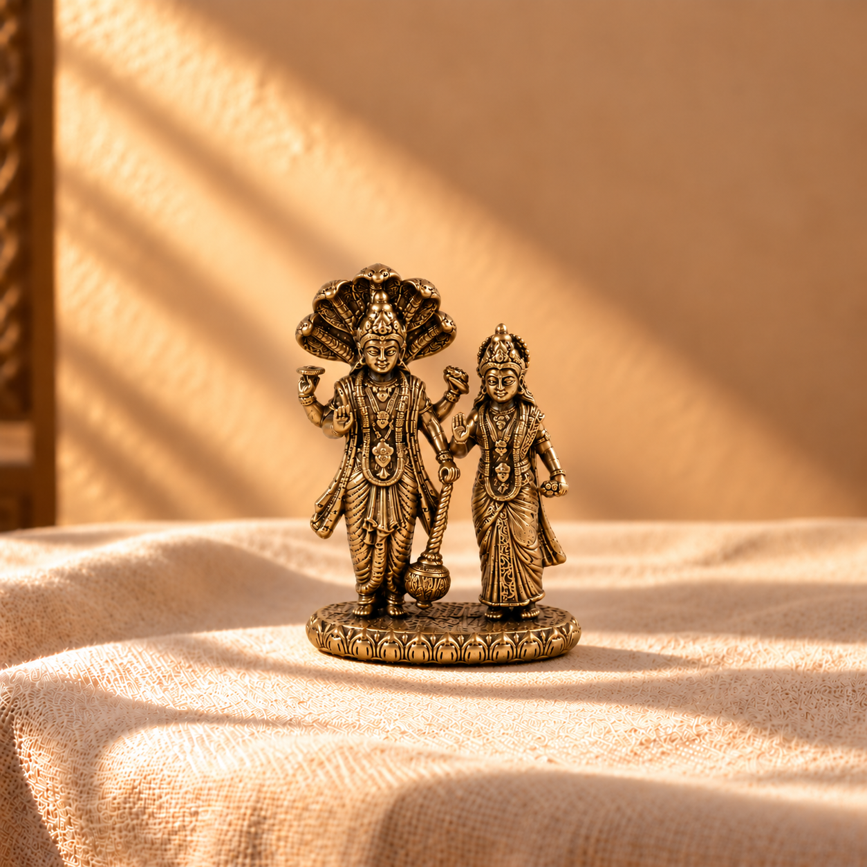 Brass Laxmi Narayana Idol