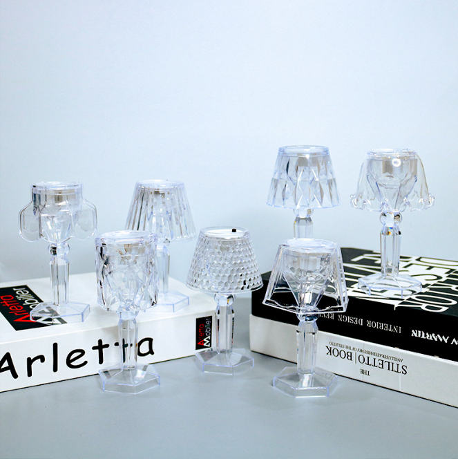 Table Lamp Candle Light Projection