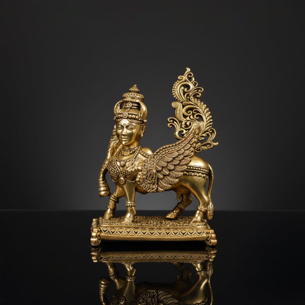 Brass Kamdhenu Idol