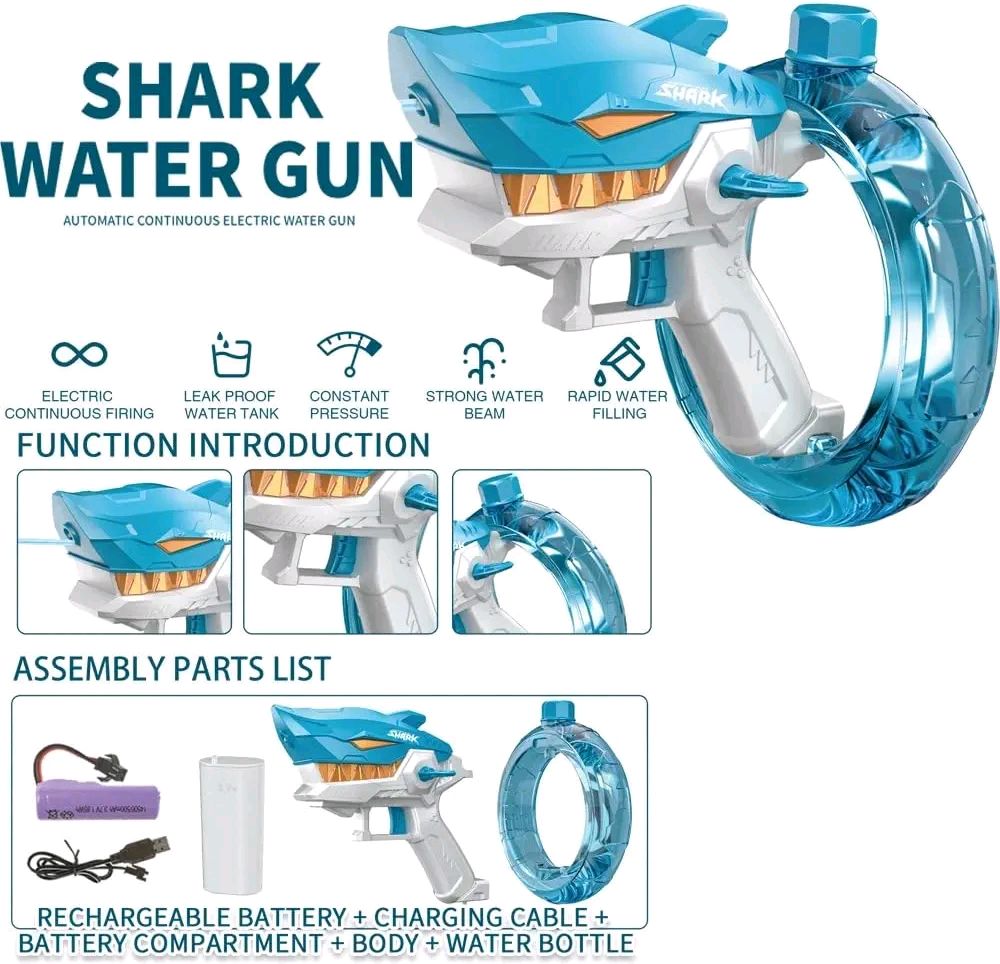 SharkBlast 3000 - Ultimate Electric Shark Water Gun for Kids