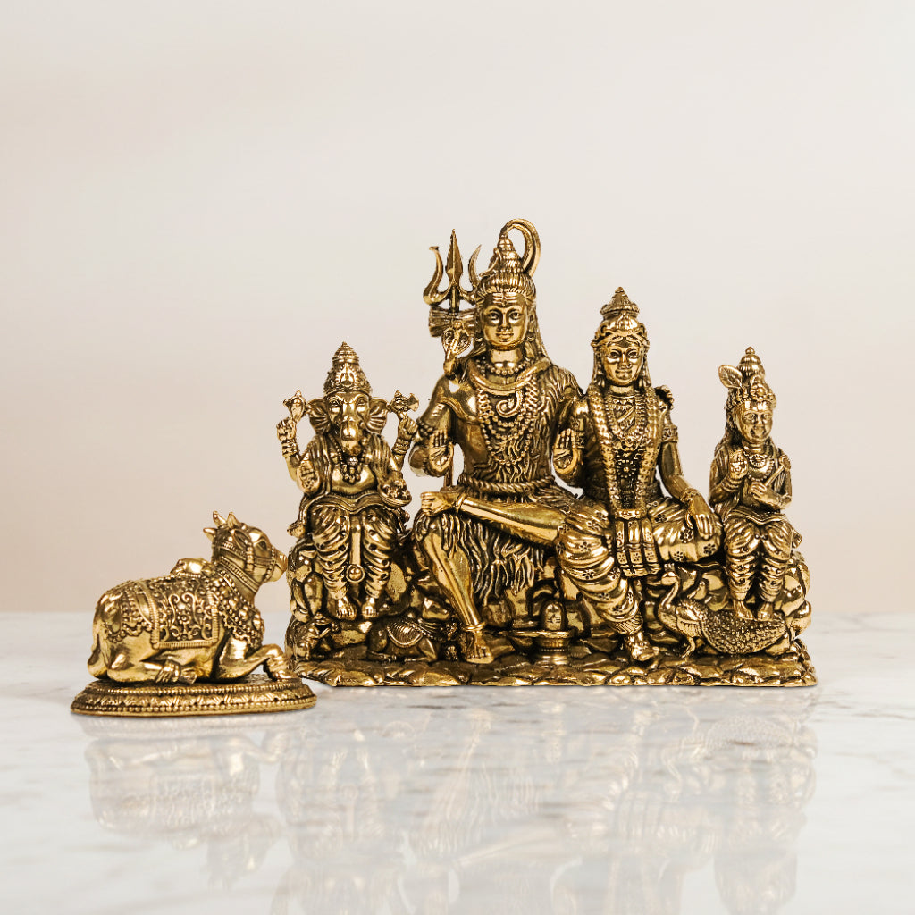 Shiv Parivar Brass Idol