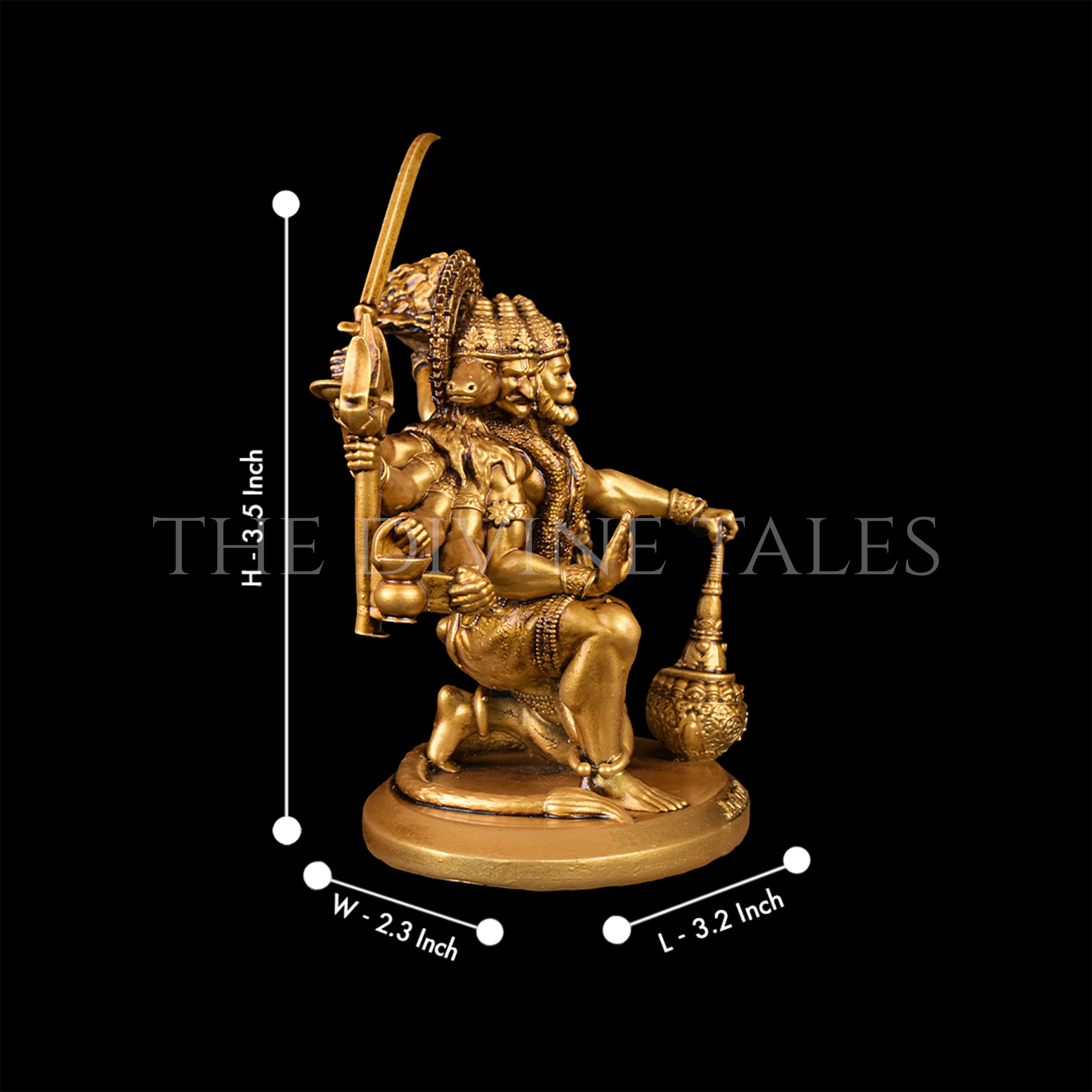 Sitting Panchmukhi Hanuman Idol