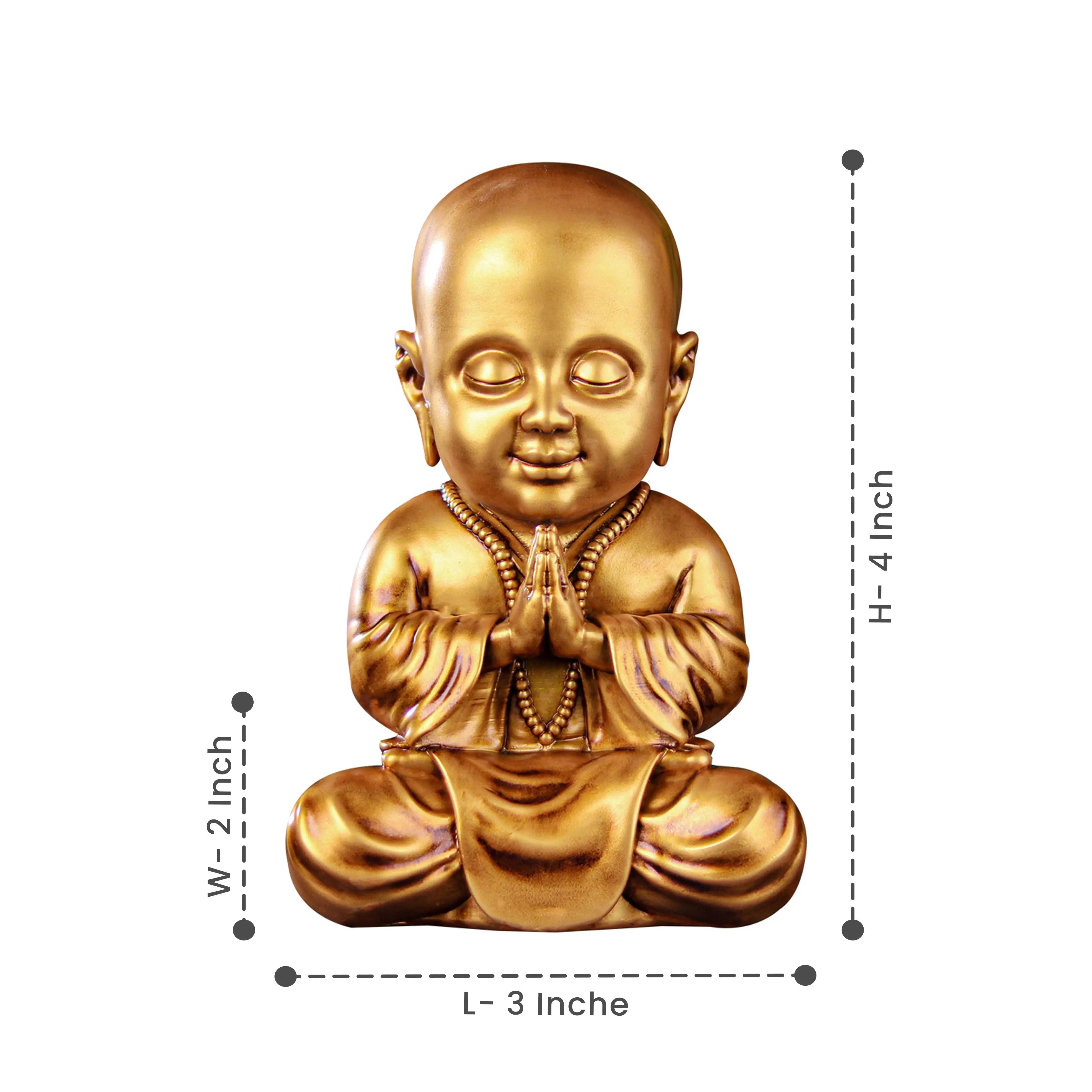Meditating Baby Monk Car Dashboard
