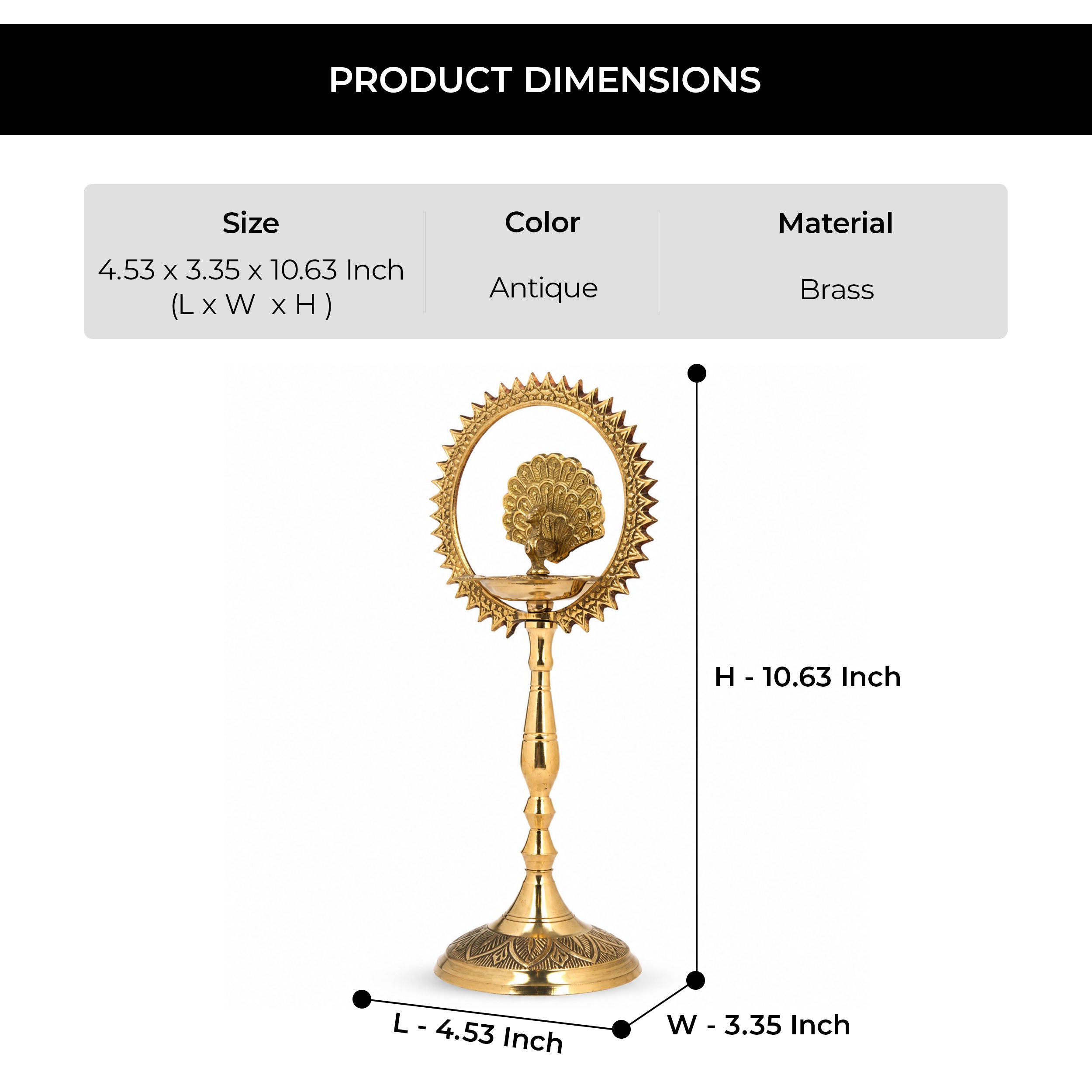 Mayur Chakra Pillar Diya