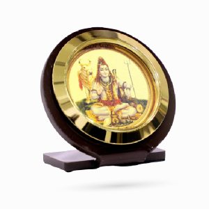 Lord Shiva Acrylic Case Photo Frame Car Dashboard With Tape