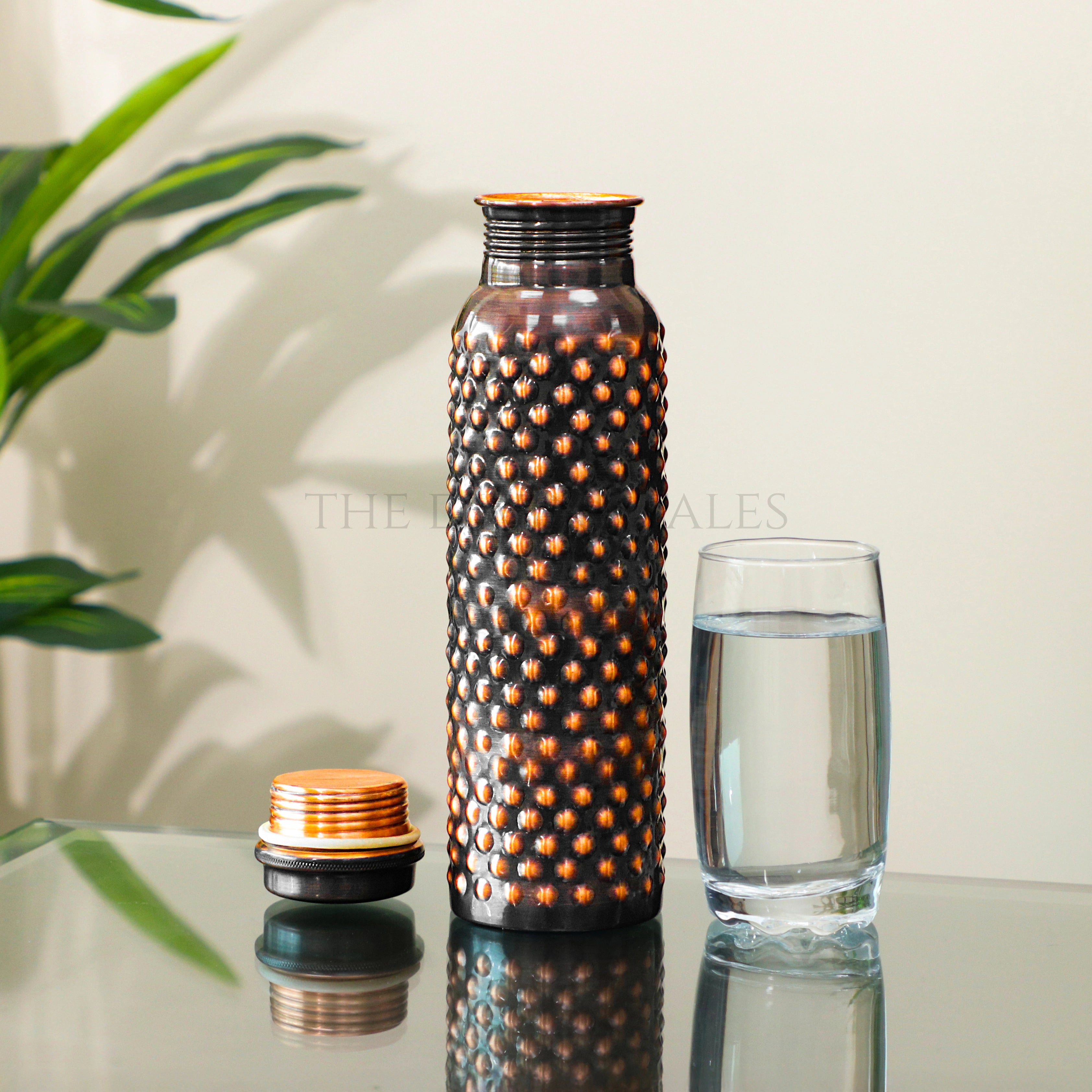 Textured Copper Water Bottle