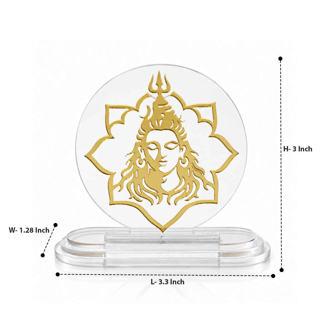 Bholenath Acrylic Car Dashboard