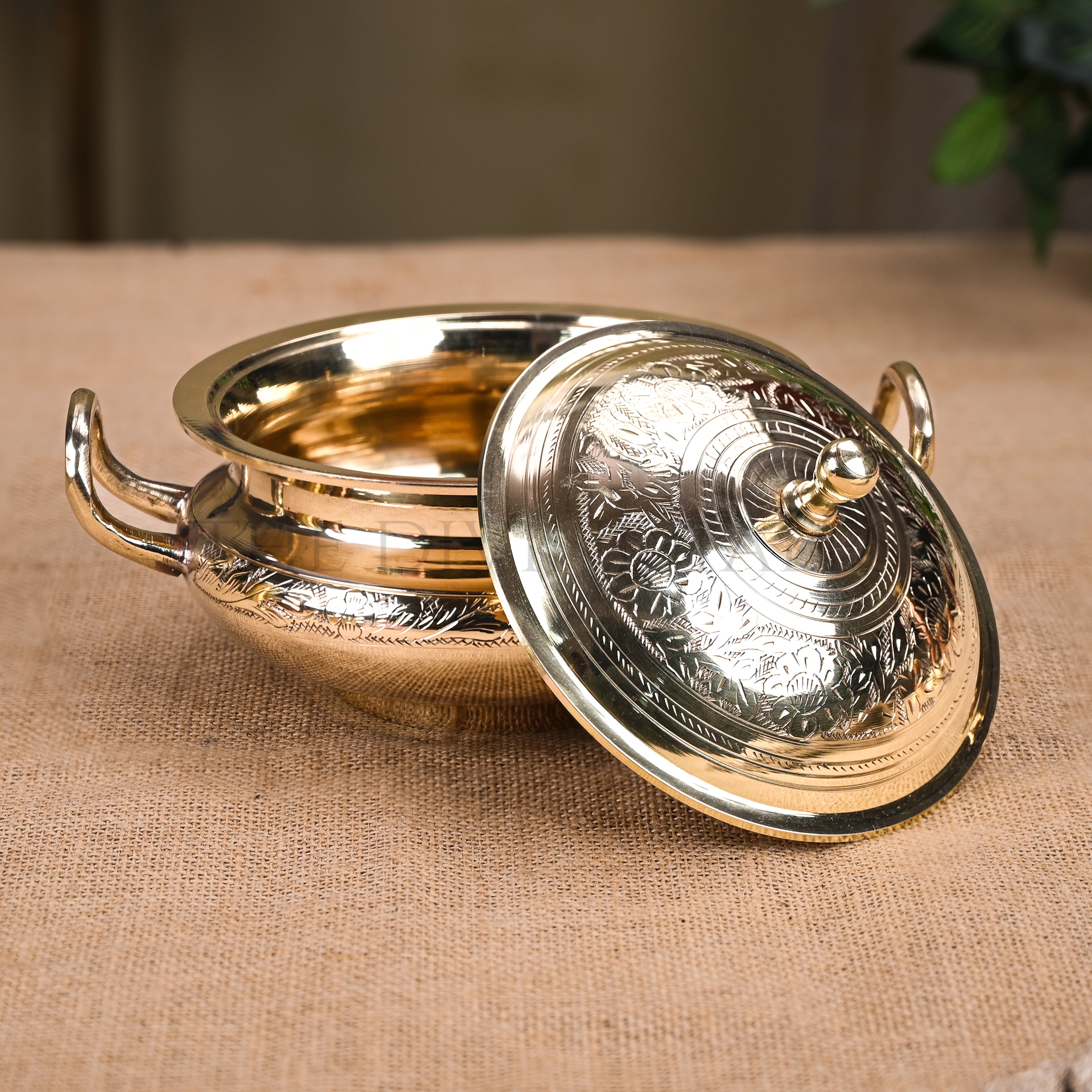 Handcrafted Brass Serving Pot