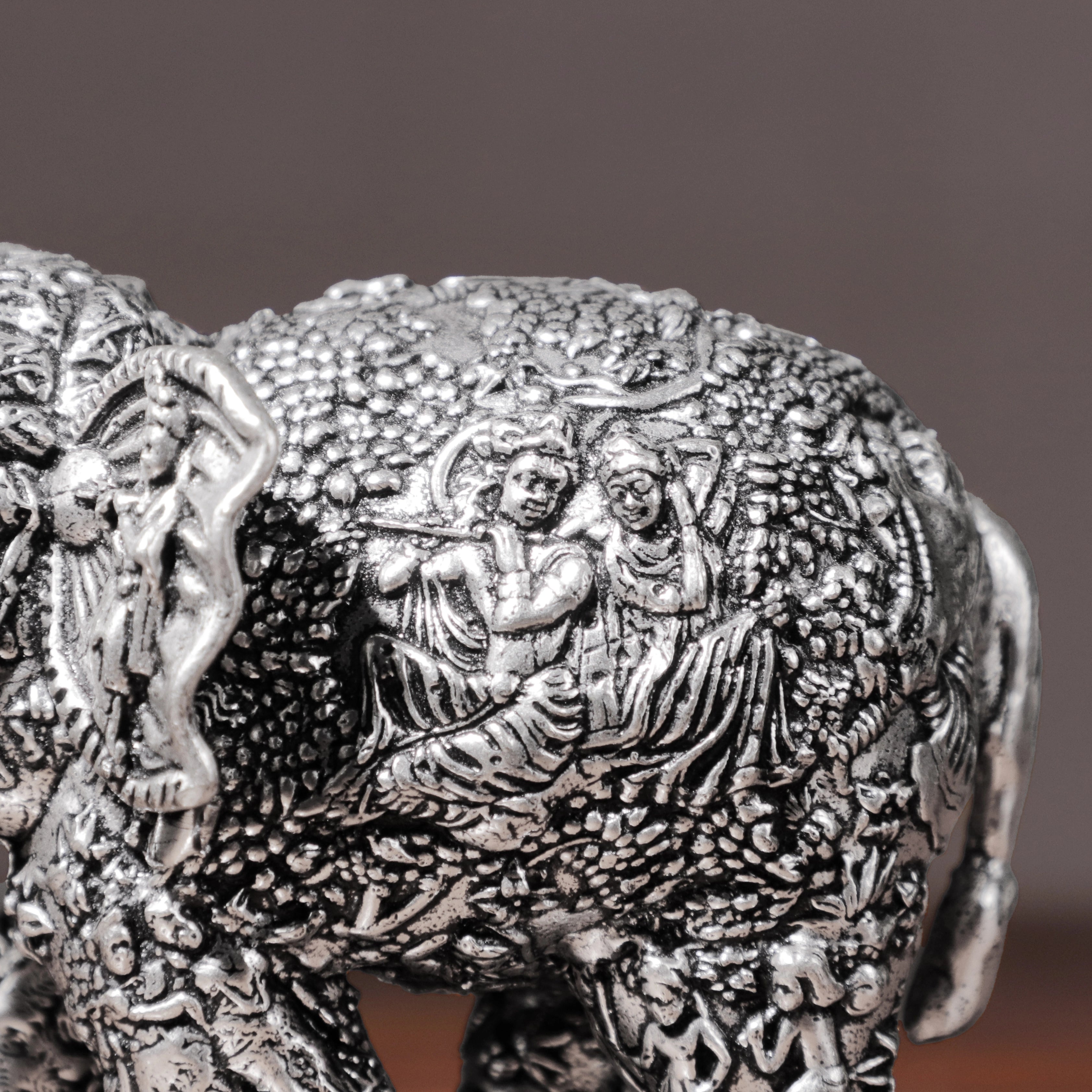 Engraved Elephant Idol