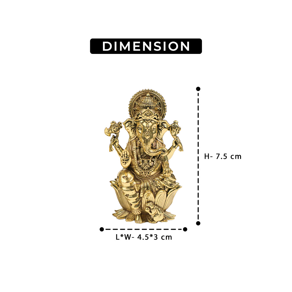 Brass Ganesha Murti