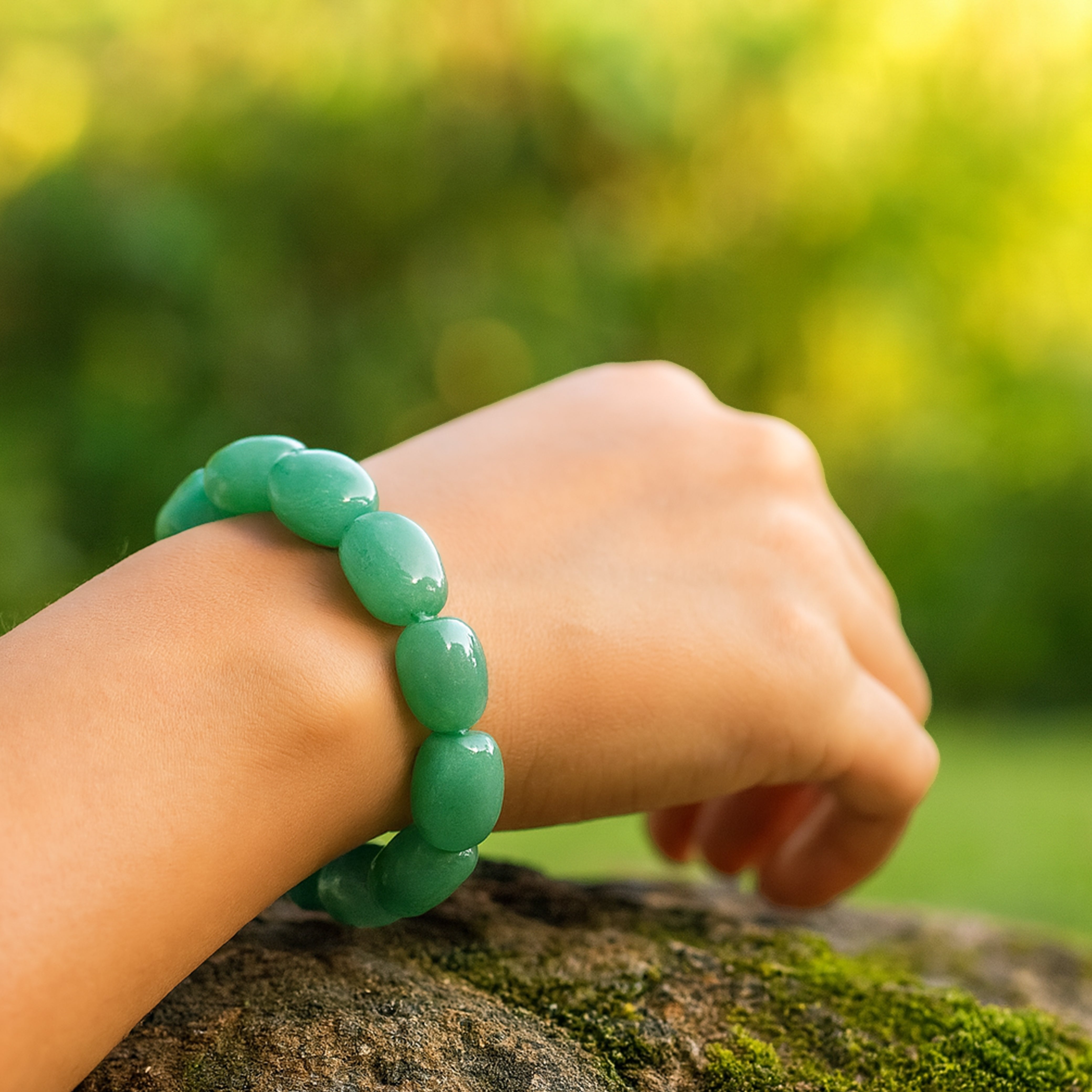 Green Aventurine Tumbled Stone Bracelet