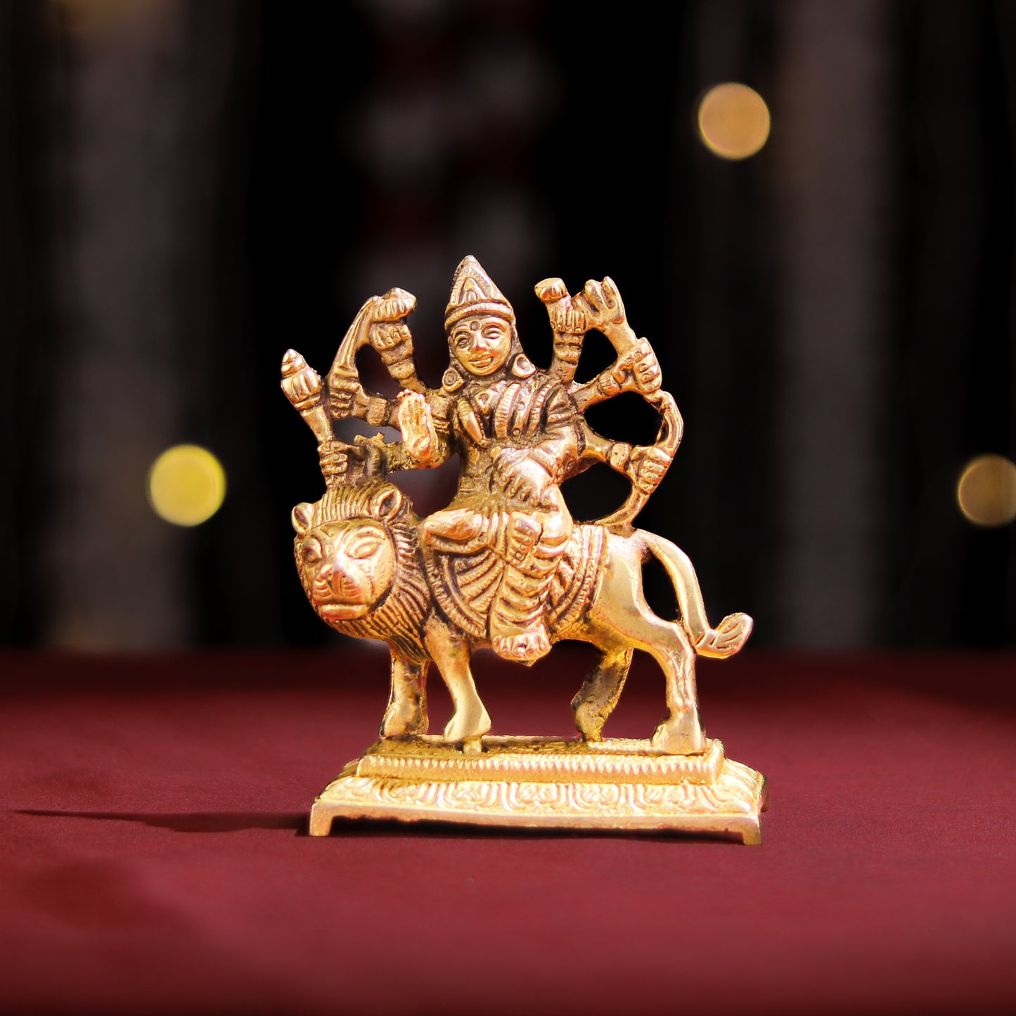 Brass Goddess Durga idol