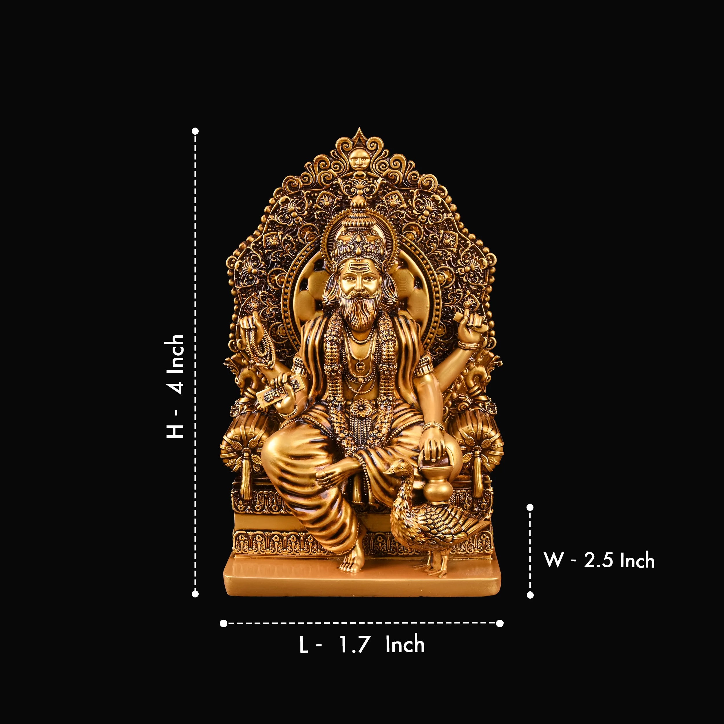 Lord Vishwakarma Car Dashboard Idol