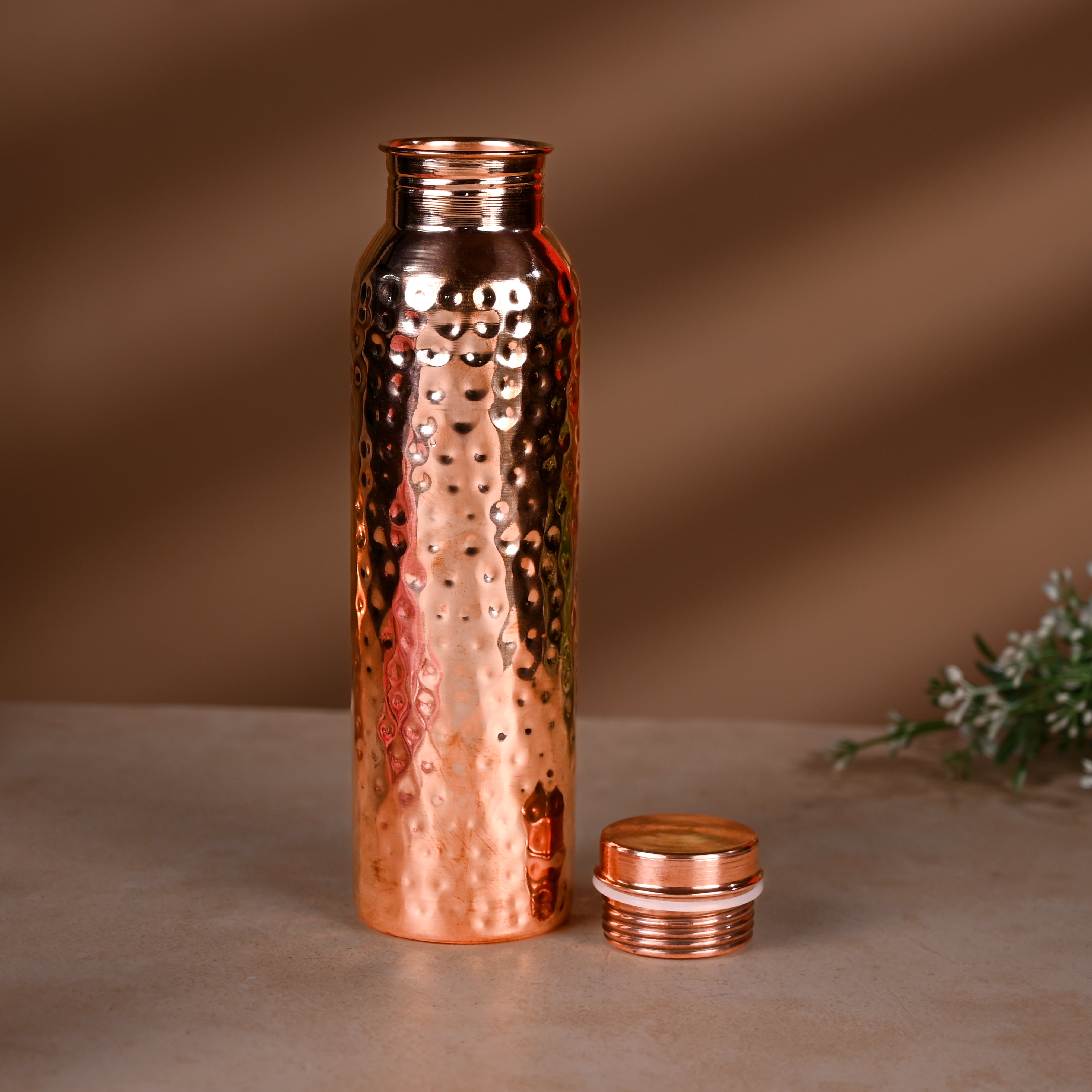 Hand Made Hammered Copper Bottle