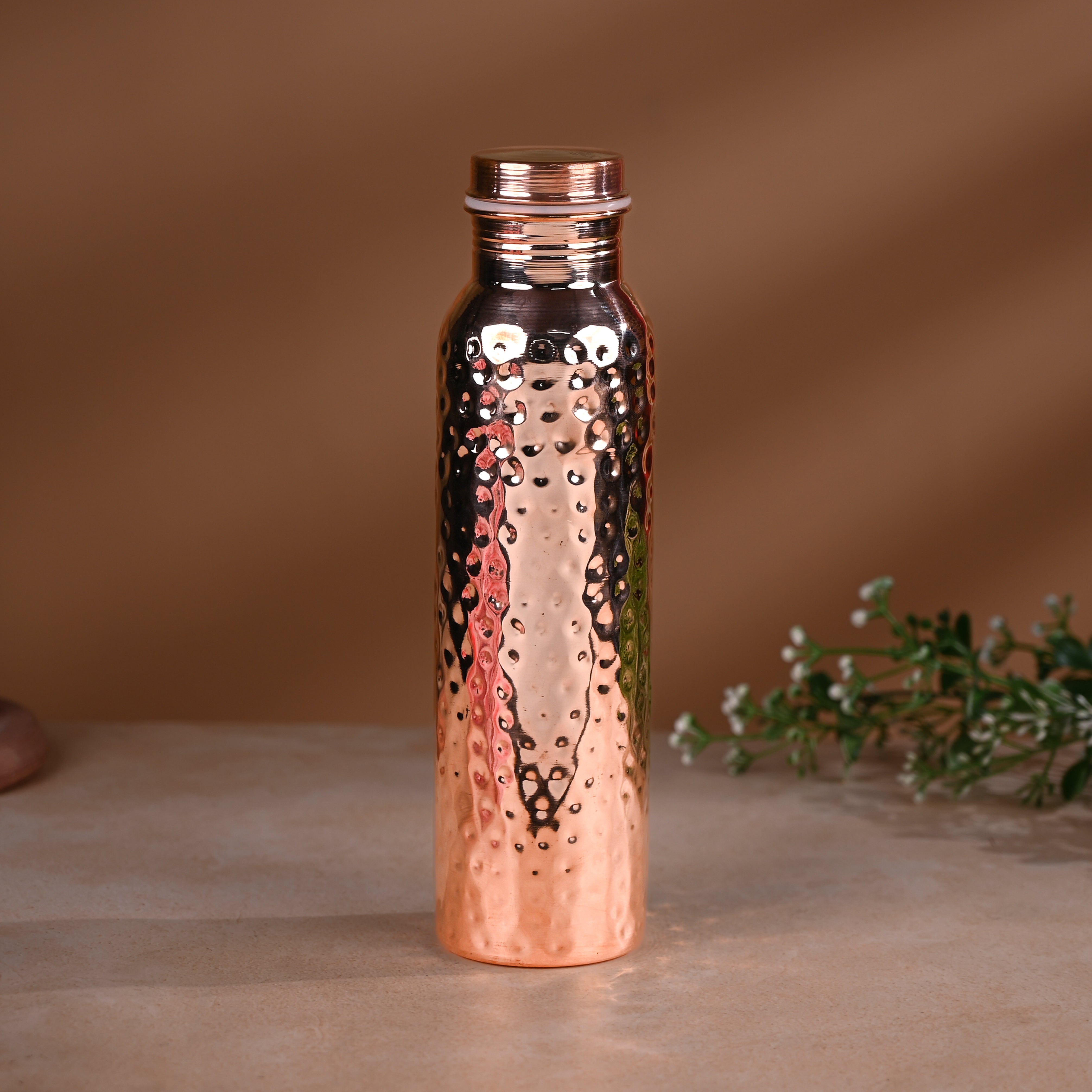 Hand Made Hammered Copper Bottle
