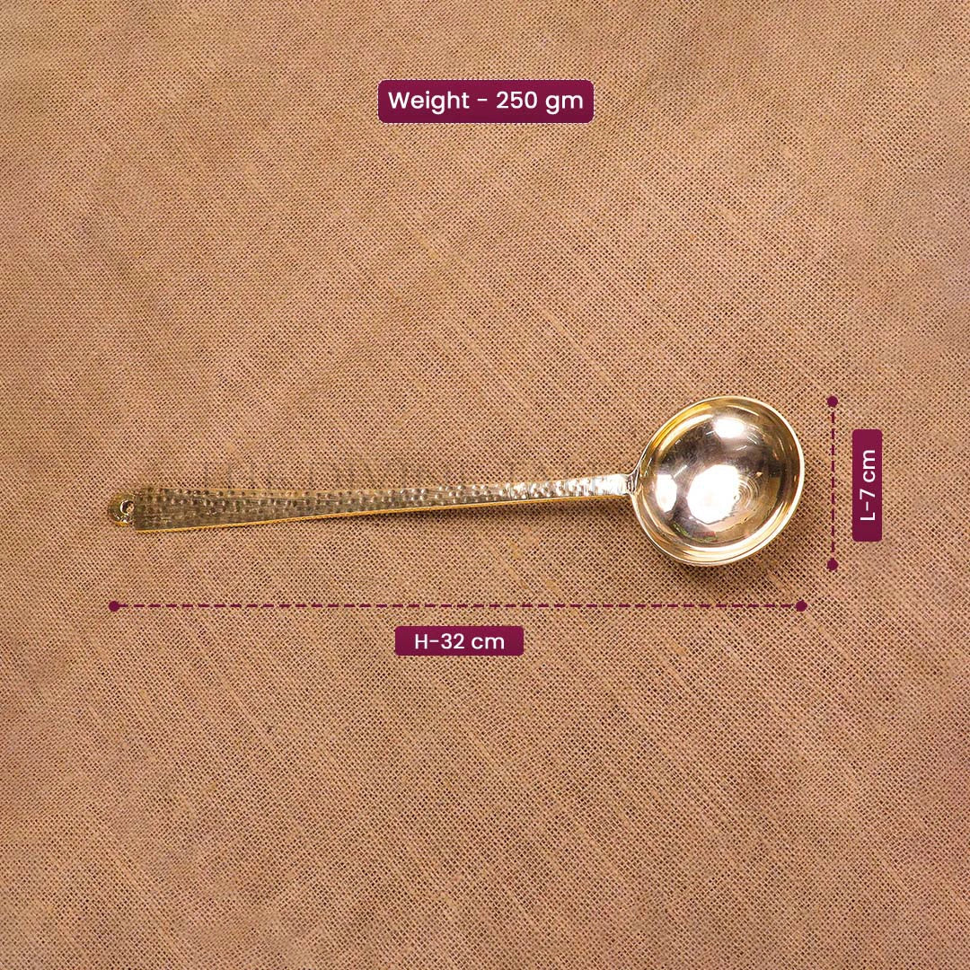 Pure Brass Handcrafted Ladle/Scoop