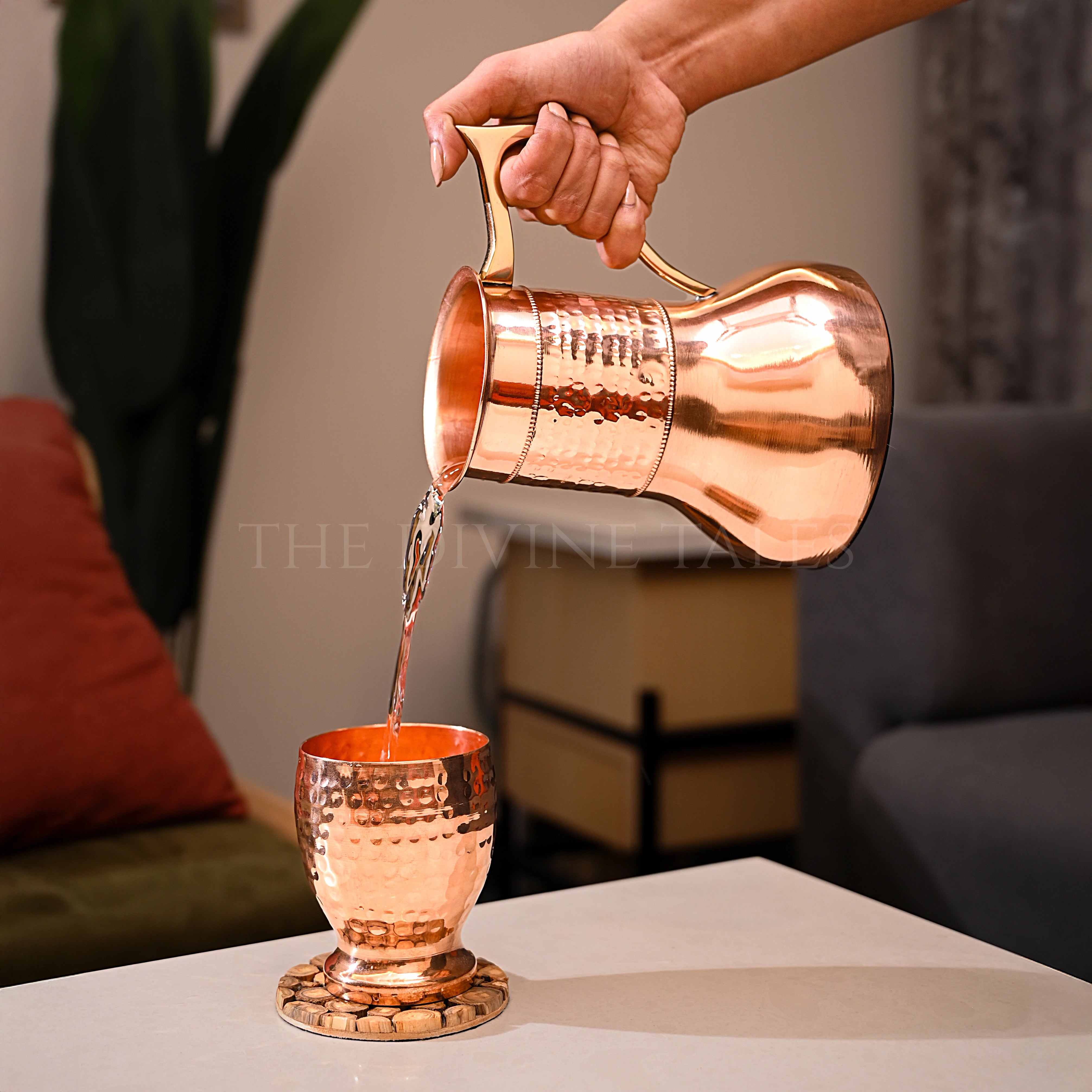 Copper Jar with Handle