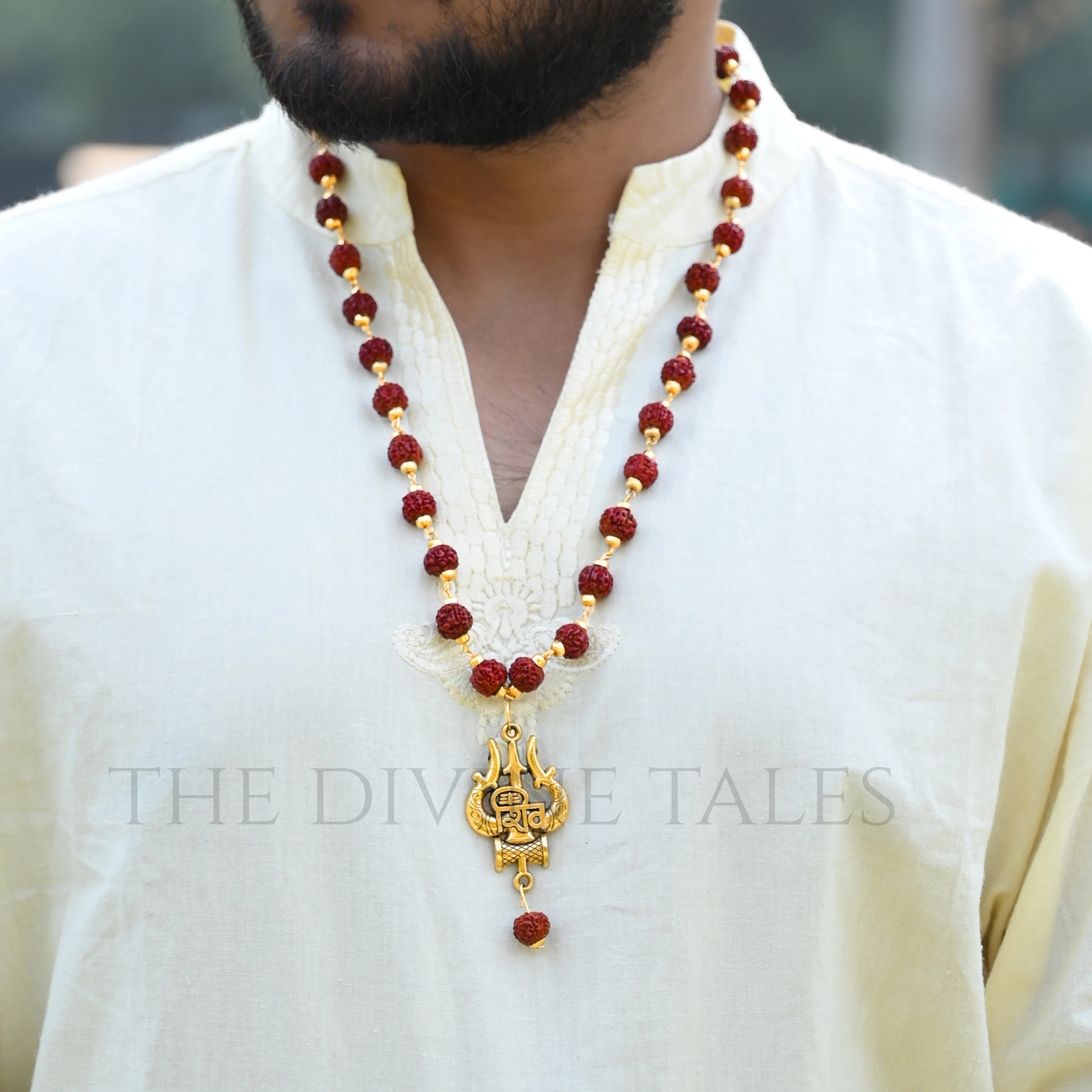 Rudraksha Mala With Trishul