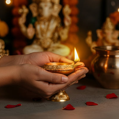 Kuber Diya with Stand