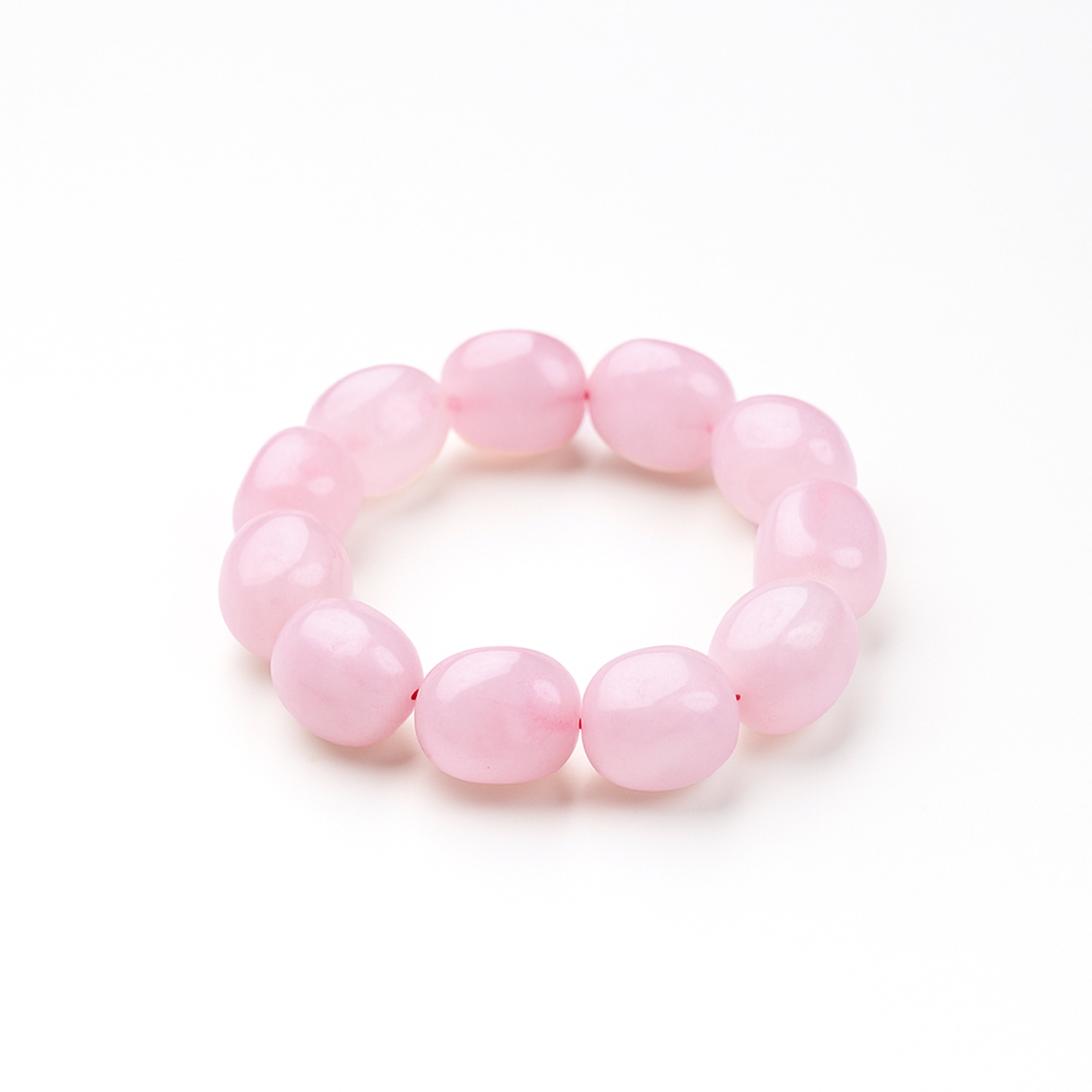 Rose Quartz Tumbled Stone Bracelet