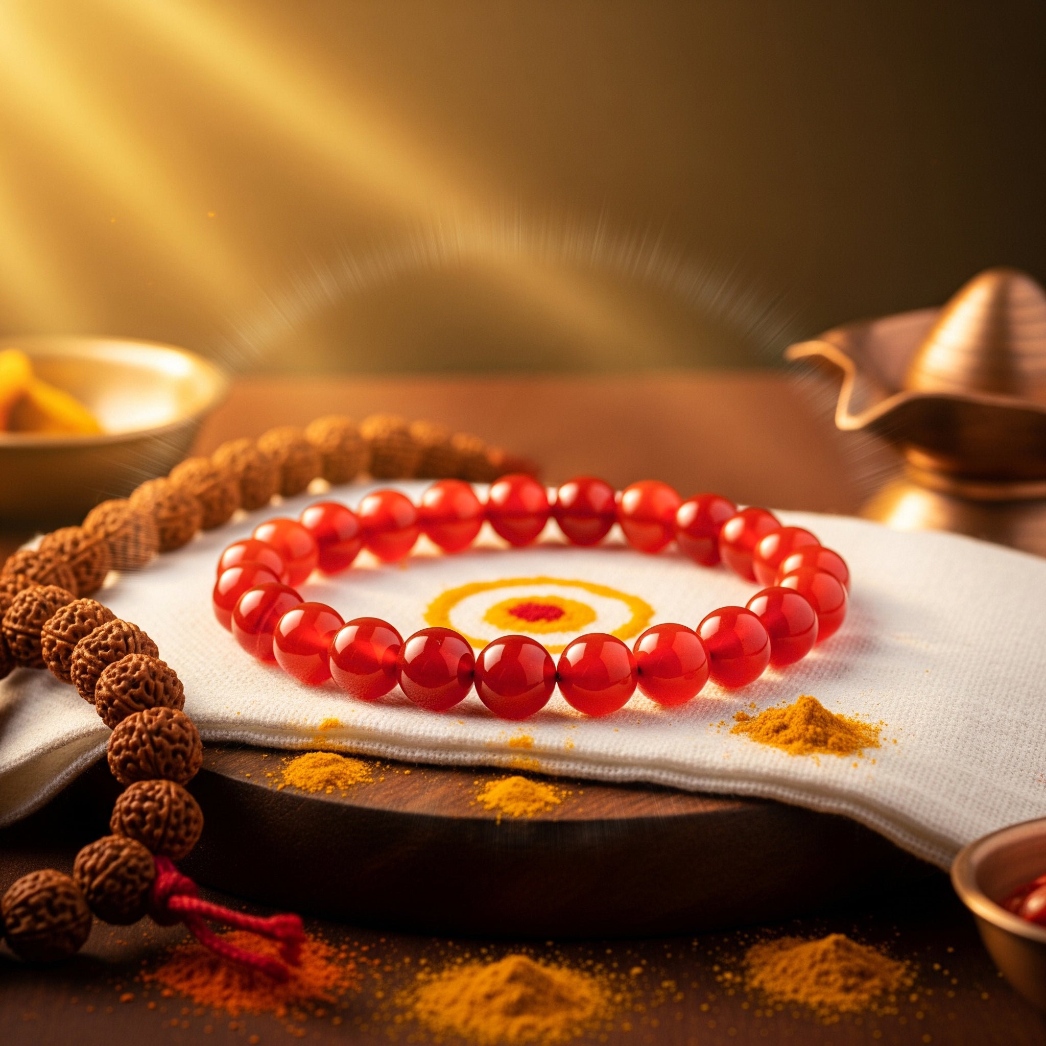 Red Agate Energizing Stone Bracelet