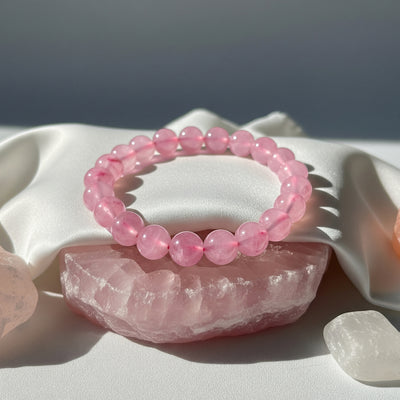 Rose Quartz Stone of Heart Bracelet
