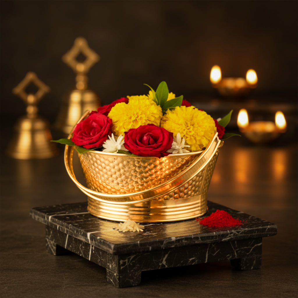 Brass Pooja Tokri
