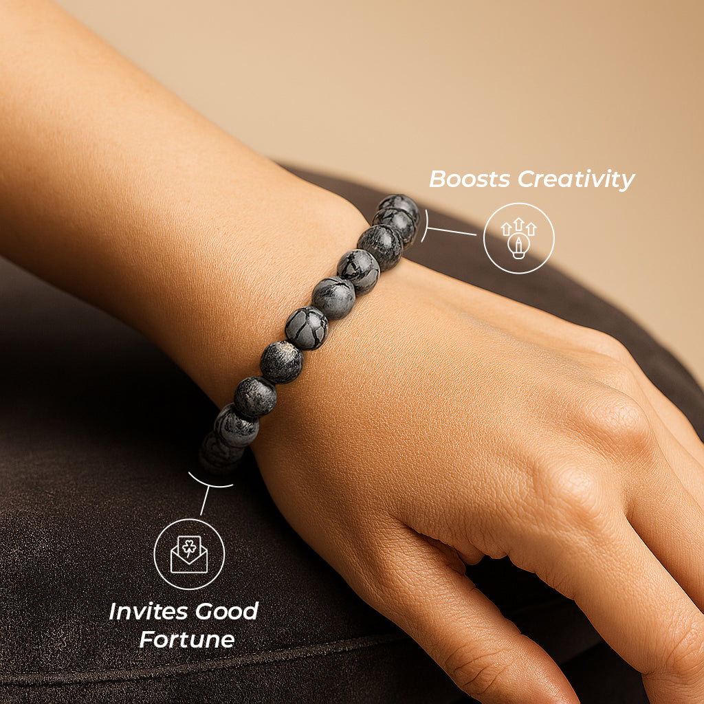 Black Picasso Jasper Bracelet