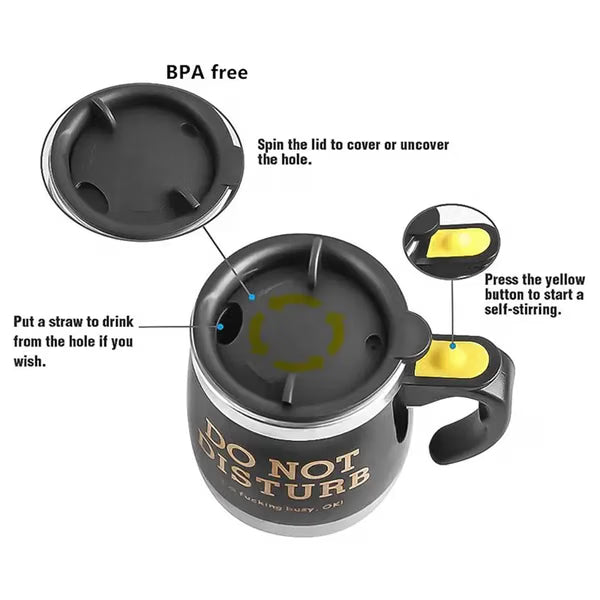 Electric Self-Stirring Mug - Assorted - Single Piece