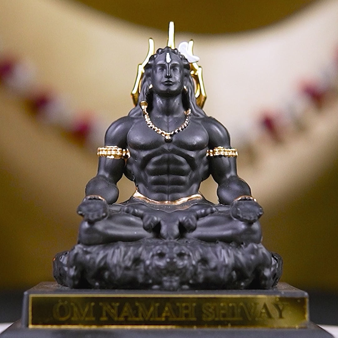 Meditating Adiyogi Idol