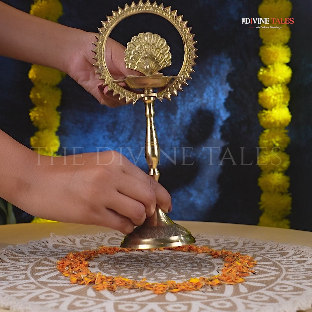 Mayur Chakra Pillar Diya